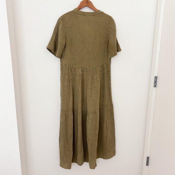 Anthropologie The Kallie Green Flowy Maxi Dress (Softened Sage) - Picture 4 of 4